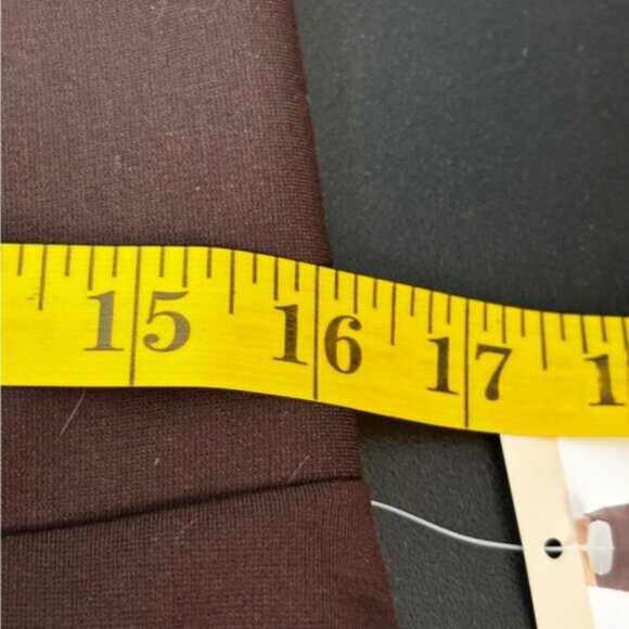 Philosophy Leggings Womens Medium Brown Pull On Ankle Career Pant Stretch - Picture 4 of 8